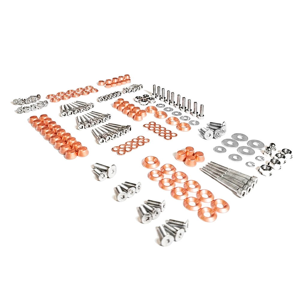 ZSPEC Stage-3 Dress Up Bolts® Fastener Kit for '15-23 Ford Mustang GT 5.0L S550, Stainless & Billet - ZSPEC Design LLC - Hardware Fasteners - Fastener Kit, ford, mustang, s550, stage 3 - zspecdesign.com