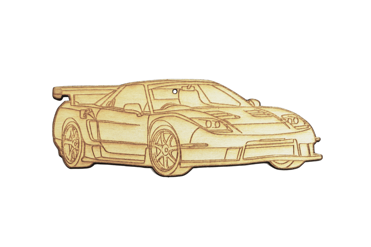 ZSPEC Laser-Engraved Wood Ornament, Style: Acura/Honda NSX Sports Car