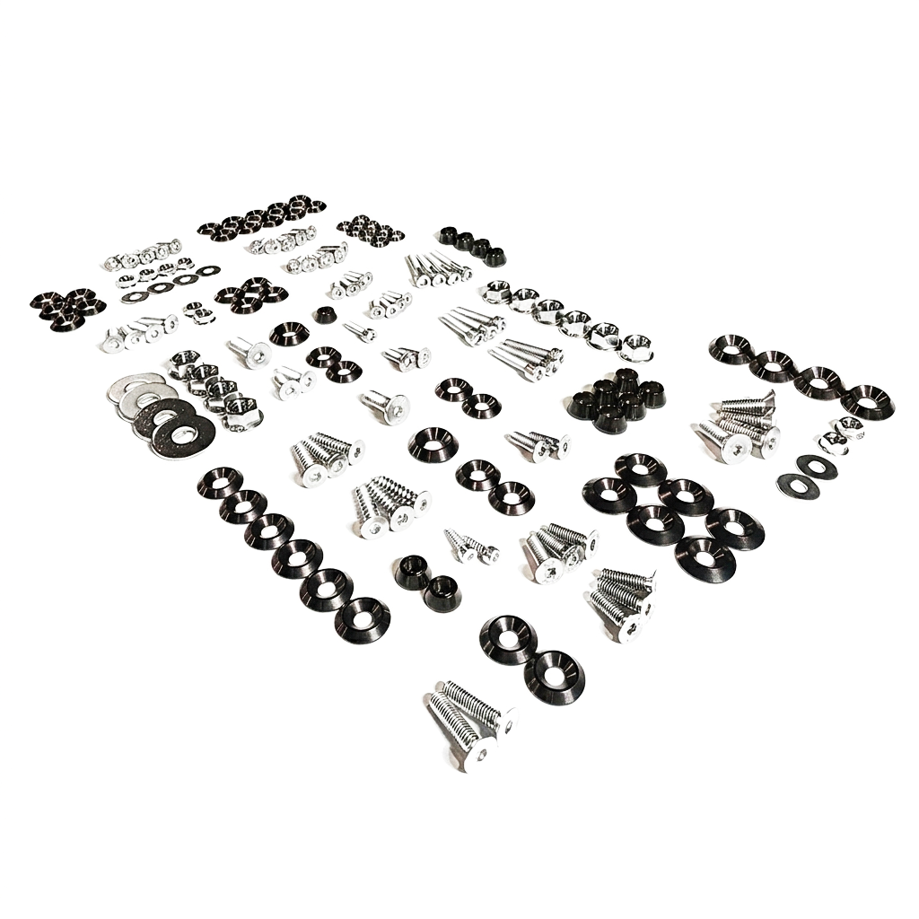 ZSPEC Stage-2 Dress Up Bolts® Fastener Kit for '15-23 Ford Mustang GT500 S550, Stainless & Billet - ZSPEC Design LLC - Hardware Fasteners - Fastener Kit, ford, mustang, s550, stage 2 - zspecdesign.com