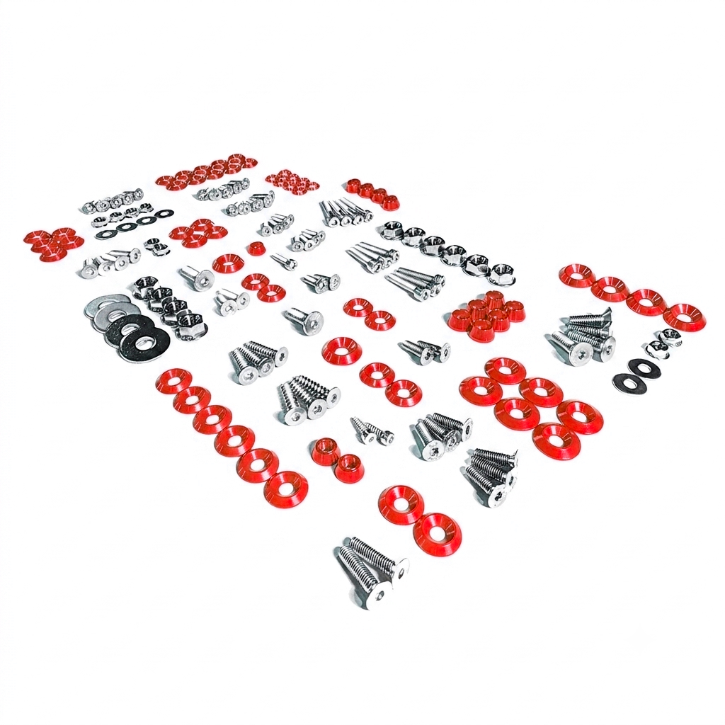 ZSPEC Stage-2 Dress Up Bolts® Fastener Kit for '15-23 Ford Mustang GT500 S550, Stainless & Billet - ZSPEC Design LLC - Hardware Fasteners - Fastener Kit, ford, mustang, s550, stage 2 - zspecdesign.com