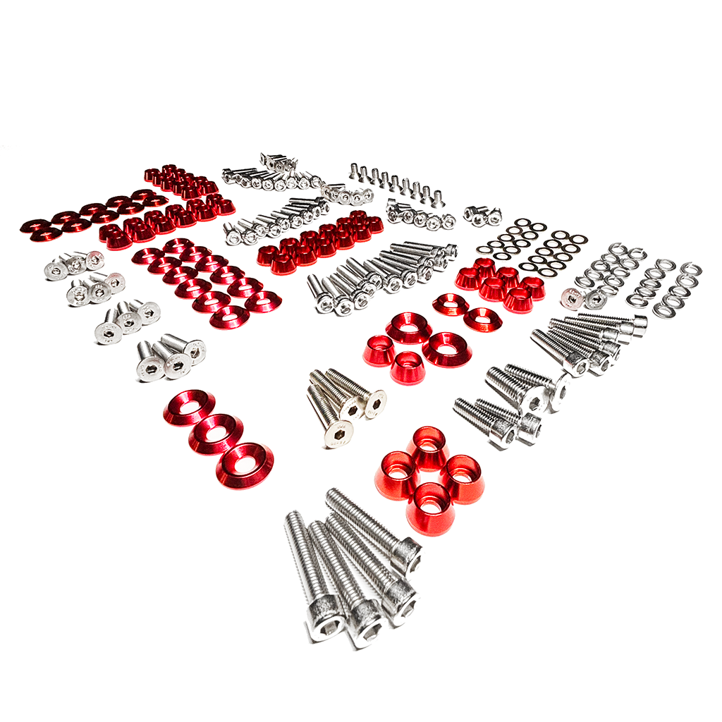 ZSPEC "Stage 3" Dress Up Bolts® Fastener Kit for '05-14 Ford Mustang V6 S197, Stainless & Billet - ZSPEC Design LLC - Hardware Fasteners - Fastener Kit, ford, mustang, s197, stage 3, v6 - zspecdesign.com