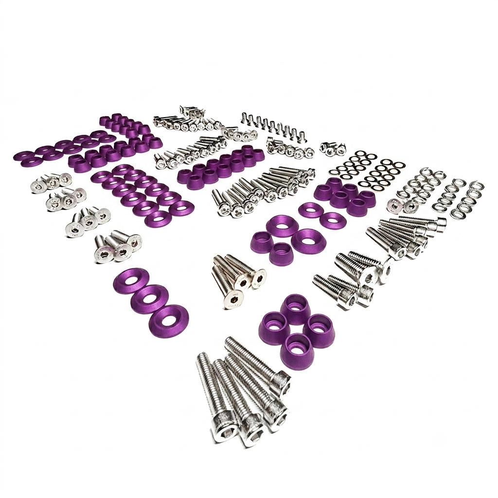 ZSPEC "Stage 3" Dress Up Bolts® Fastener Kit for '05-14 Ford Mustang V6 S197, Stainless & Billet - ZSPEC Design LLC - Hardware Fasteners - Fastener Kit, ford, mustang, s197, stage 3, v6 - zspecdesign.com