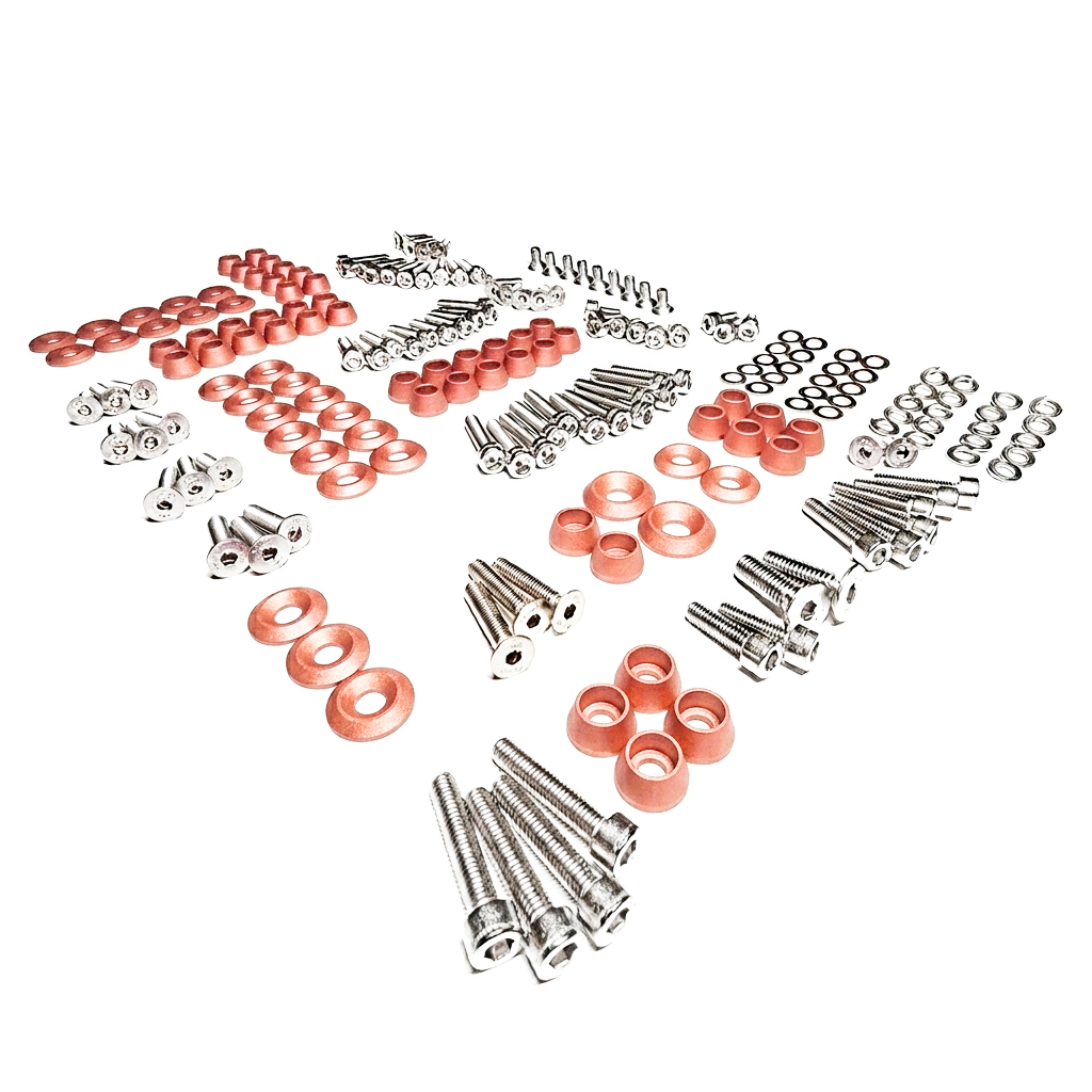 ZSPEC "Stage 3" Dress Up Bolts® Fastener Kit for '05-14 Ford Mustang V6 S197, Stainless & Billet - ZSPEC Design LLC - Hardware Fasteners - Fastener Kit, ford, mustang, s197, stage 3, v6 - zspecdesign.com