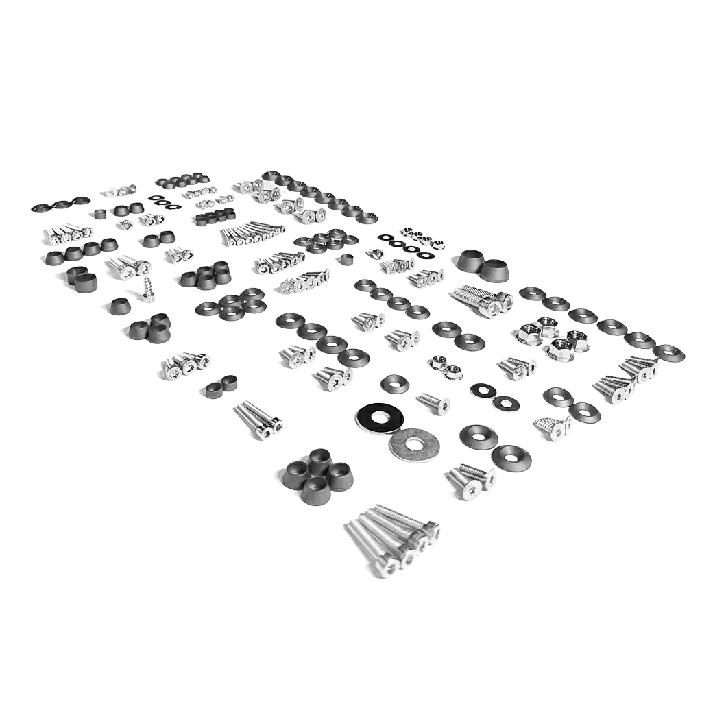 ZSPEC Stage-2 Dress Up Bolts® Fastener Kit for Ford Mustang SN95 V8, Stainless & Billet - ZSPEC Design LLC - Hardware Fasteners - Fastener Kit, ford, mustang, sn95, stage 2 - zspecdesign.com