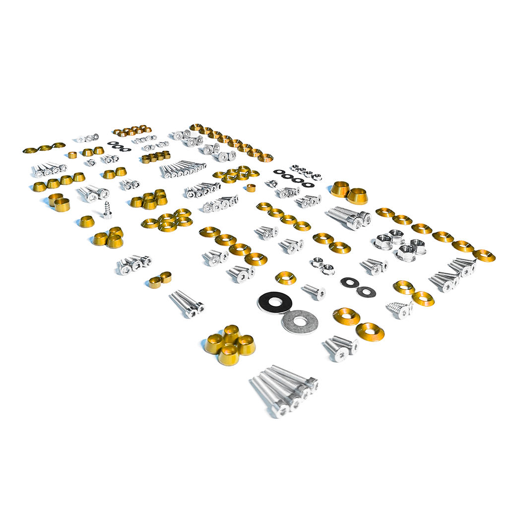 ZSPEC Stage-2 Dress Up Bolts® Fastener Kit for Ford Mustang SN95 V8, Stainless & Billet - ZSPEC Design LLC - Hardware Fasteners - Fastener Kit, ford, mustang, sn95, stage 2 - zspecdesign.com