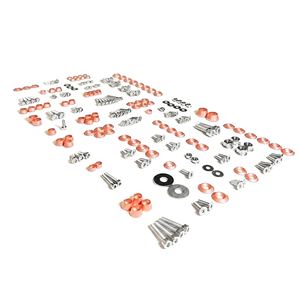 ZSPEC Stage-2 Dress Up Bolts® Fastener Kit for Ford Mustang SN95 V8, Stainless & Billet - ZSPEC Design LLC - Hardware Fasteners - Fastener Kit, ford, mustang, sn95, stage 2 - zspecdesign.com