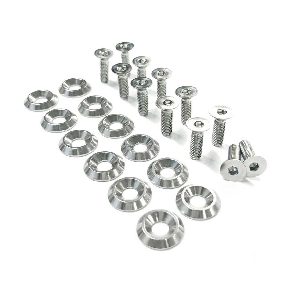 ZSPEC Fenders/Bumper/Hood Latch Kit, Mustang Fox-Body, Stainless & Billet - ZSPEC Design LLC - Hardware Fasteners - Fastener Kit, ford, fox, mustang - zspecdesign.com