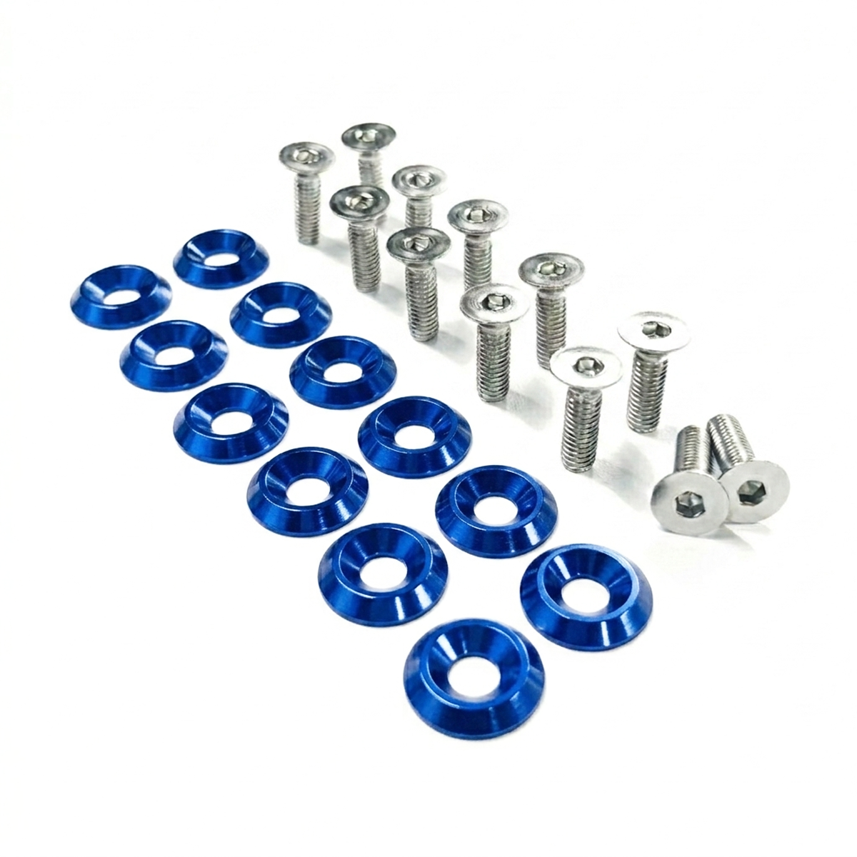 ZSPEC Fenders/Bumper/Hood Latch Kit, Mustang Fox-Body, Stainless & Billet - ZSPEC Design LLC - Hardware Fasteners - Fastener Kit, ford, fox, mustang - zspecdesign.com
