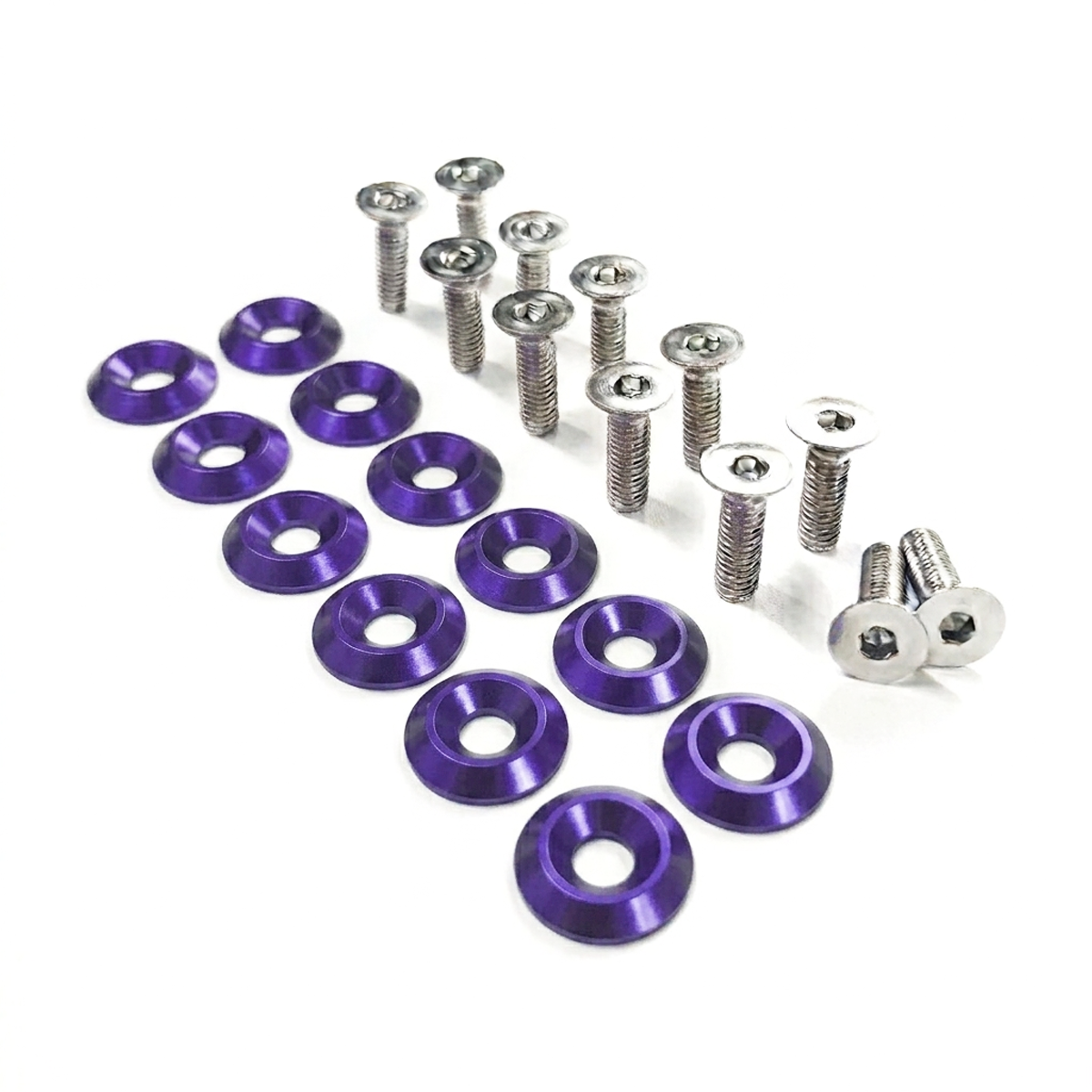 ZSPEC Fenders/Bumper/Hood Latch Kit, Mustang Fox-Body, Stainless & Billet - ZSPEC Design LLC - Hardware Fasteners - Fastener Kit, ford, fox, mustang - zspecdesign.com