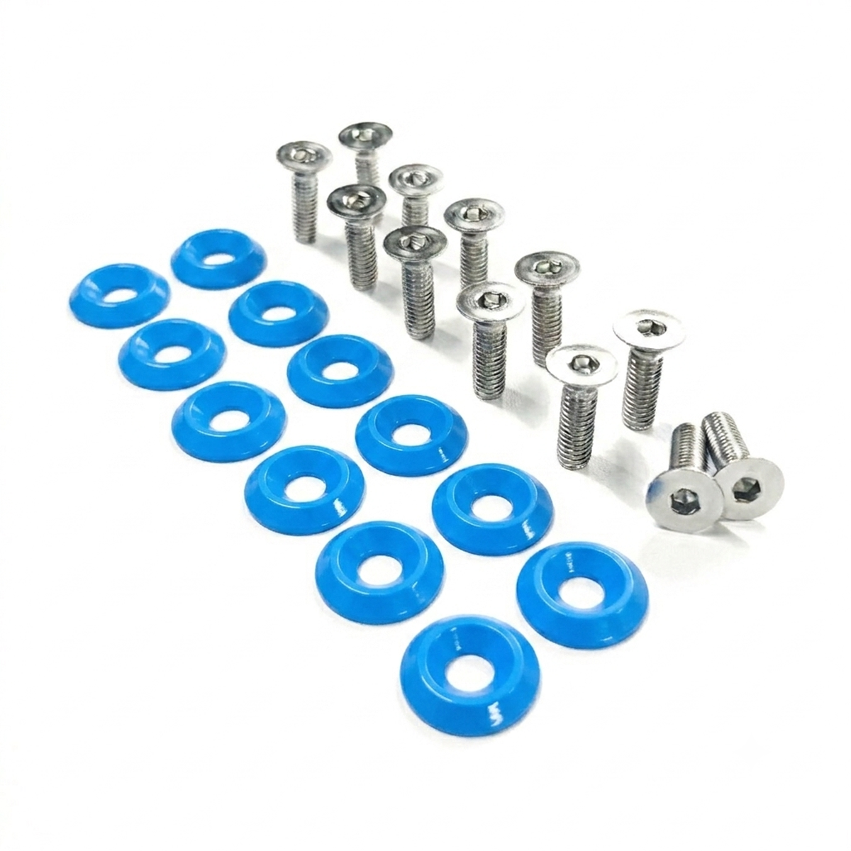 ZSPEC Fenders/Bumper/Hood Latch Kit, Mustang Fox-Body, Stainless & Billet - ZSPEC Design LLC - Hardware Fasteners - Fastener Kit, ford, fox, mustang - zspecdesign.com