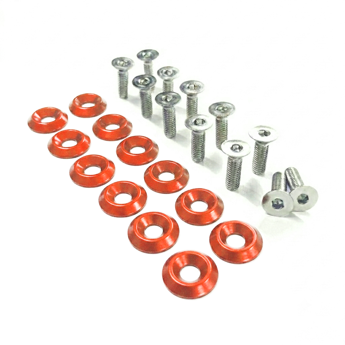 ZSPEC Fenders/Bumper/Hood Latch Kit, Mustang Fox-Body, Stainless & Billet - ZSPEC Design LLC - Hardware Fasteners - Fastener Kit, ford, fox, mustang - zspecdesign.com