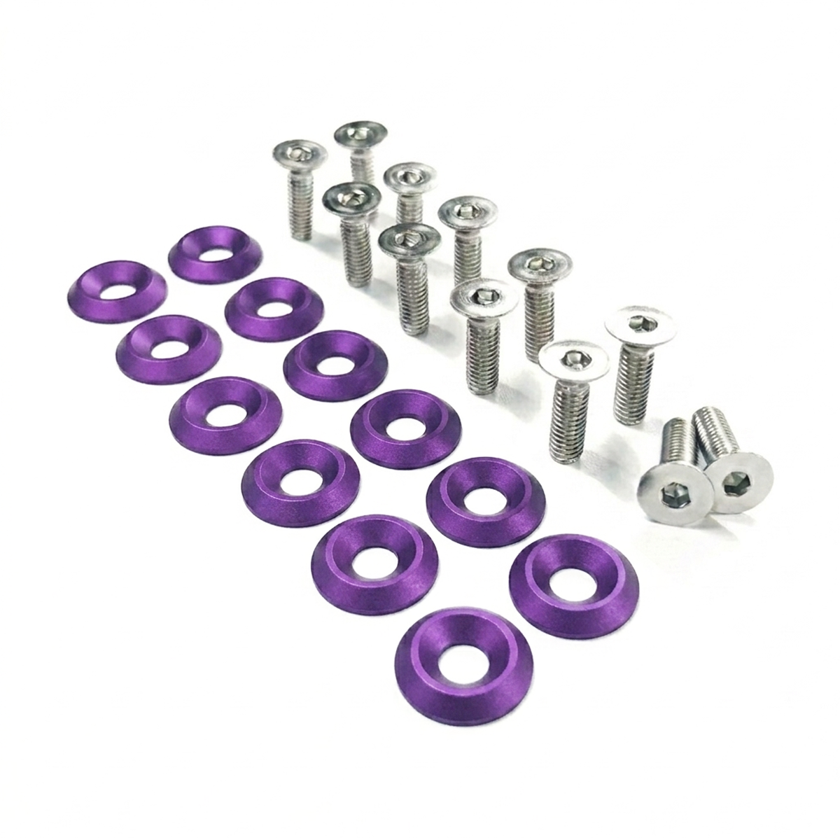ZSPEC Fenders/Bumper/Hood Latch Kit, Mustang Fox-Body, Stainless & Billet - ZSPEC Design LLC - Hardware Fasteners - Fastener Kit, ford, fox, mustang - zspecdesign.com