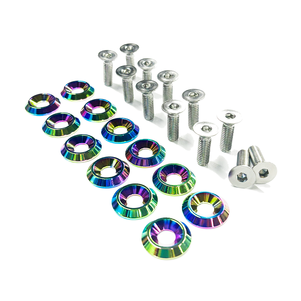 ZSPEC Fenders/Bumper/Hood Latch Kit, Mustang Fox-Body, Stainless & Billet - ZSPEC Design LLC - Hardware Fasteners - Fastener Kit, ford, fox, mustang - zspecdesign.com