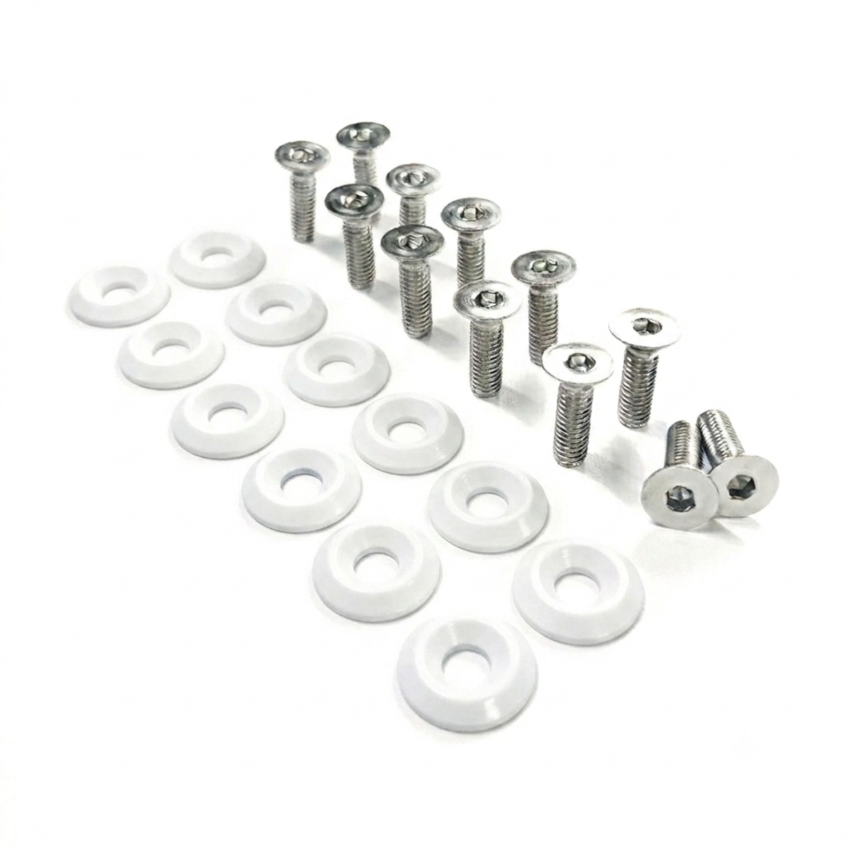 ZSPEC Fenders/Bumper/Hood Latch Kit, Mustang Fox-Body, Stainless & Billet - ZSPEC Design LLC - Hardware Fasteners - Fastener Kit, ford, fox, mustang - zspecdesign.com