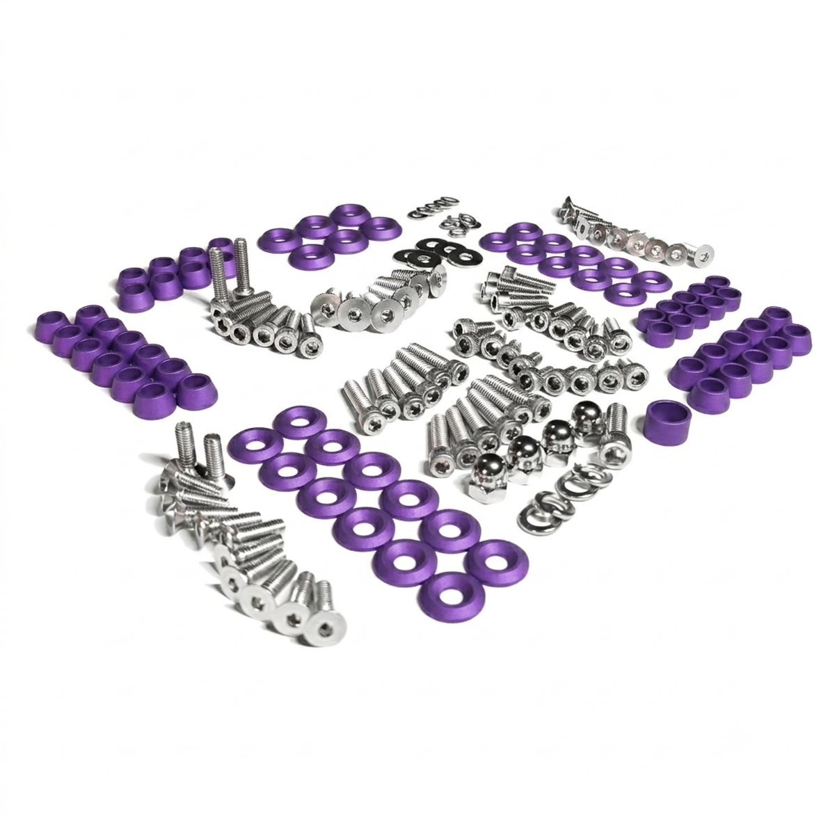 ZSPEC "Stage 2" Dress Up Bolts® Fastener Kit for '87-93 Ford Mustang V8 Fox-Body, Stainless & Billet - ZSPEC Design LLC - Hardware Fasteners - Fastener Kit, ford, fox, mustang, stage 2, v8 - zspecdesign.com