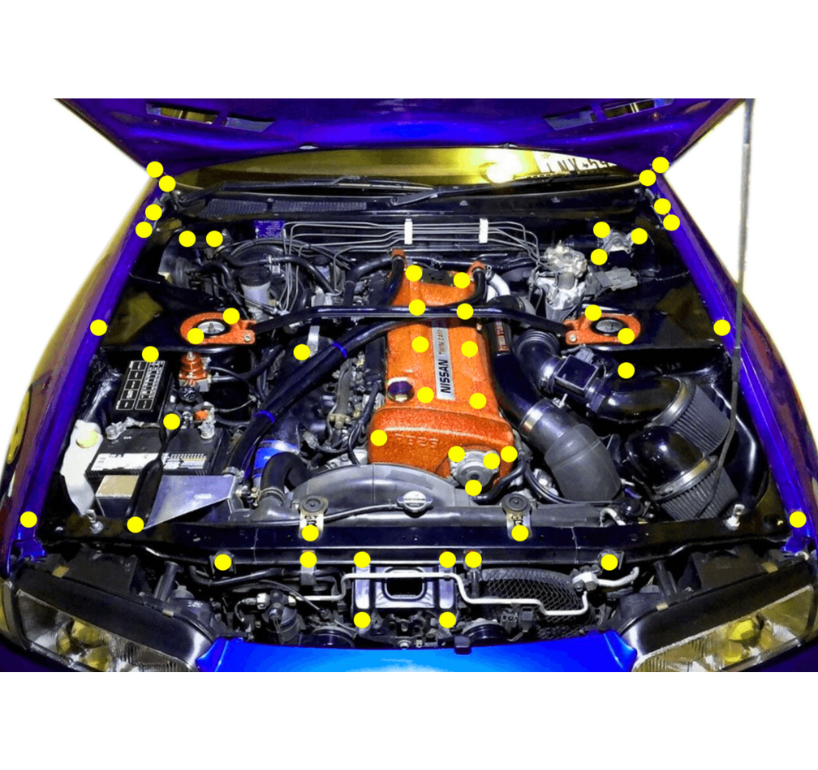 ZSPEC "Stage 2" Dress Up Bolts® Kit for Skyline GTR/GT-R R32/R33/R34,Titanium & Billet - ZSPEC Design LLC - Hardware Fasteners - Fastener Kit, GT-R, GTR, nissan, R32, R33, R34, skyline, stage 2, titanium - zspecdesign.com