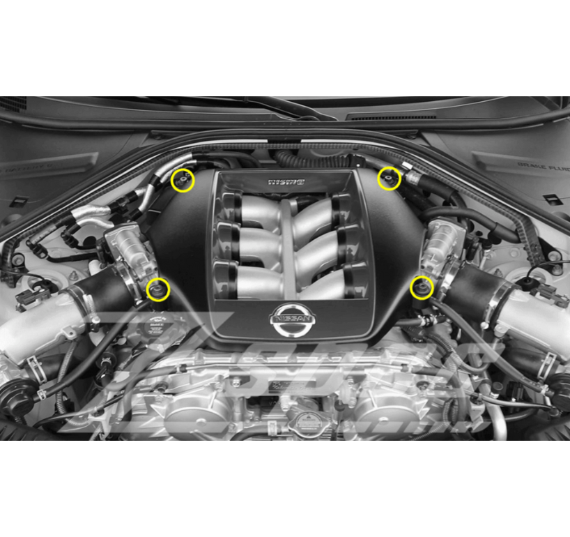 ZSPEC Plenum Cover Fasteners for Nissan Skyline GT-R/GTR R35, Stainless & Billet - ZSPEC Design LLC - Hardware Fasteners - GT-R, GTR, nissan, plenum, R35, skyline, stainless, Washer Color - zspecdesign.com