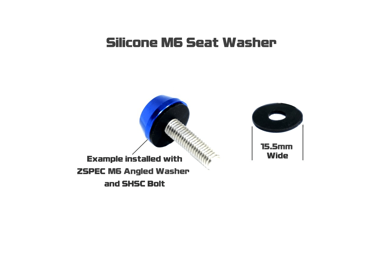 ZSPEC Body Kit Fastener, Billet-Angled Finish Washer & Stainless M6x25mm Bolt, w/ WELL Nut, per Each - ZSPEC Design LLC - Hardware Fasteners - body, body hardware, m6, per each, stainless - zspecdesign.com