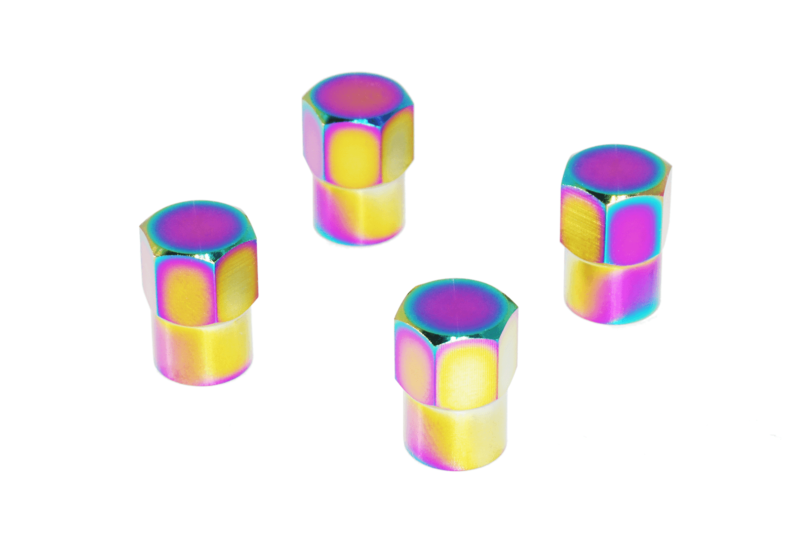 Titanium Tire Cap Set, Universal for Valve Stem Caps on Cars & Bikes, Grade-5 Titanium - ZSPEC Design LLC - Hardware Fasteners - acura, bmw, cap, datsun, honda, jeep, kia, lexus, mazda, mazda3, mazda6, mazdaspeed, mazdaspeed3, mini, nissan, nissanz, porsche, tire, toyota, toyota tire cap, vw - zspecdesign.com