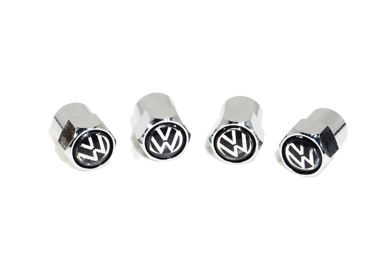 Chrome Valve Stem Tire Caps, Style: VW - ZSPEC Design LLC - Hardware Fasteners - cap, tire, valve stem, Volk, Volks Wagen, volkswagen, VW - zspecdesign.com