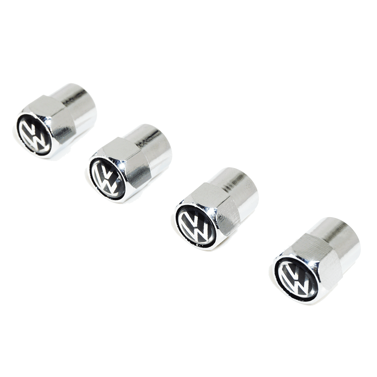 Chrome Valve Stem Tire Caps, Style: VW - ZSPEC Design LLC - Hardware Fasteners - cap, tire, valve stem, Volk, Volks Wagen, volkswagen, VW - zspecdesign.com