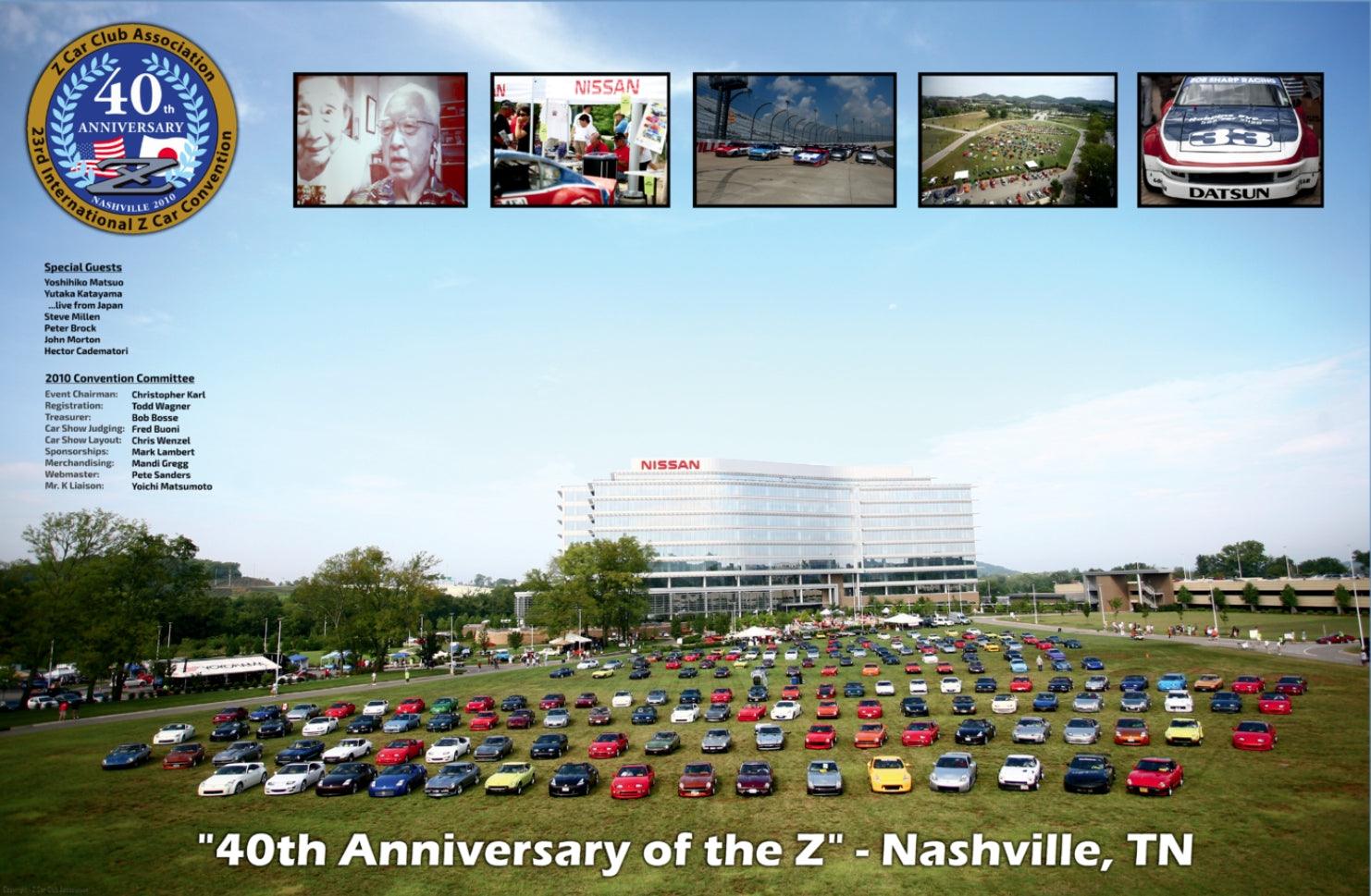ZCON 2010 Car Show at Nissan North America Poster in Nashville, TN, 24" x 36" Size