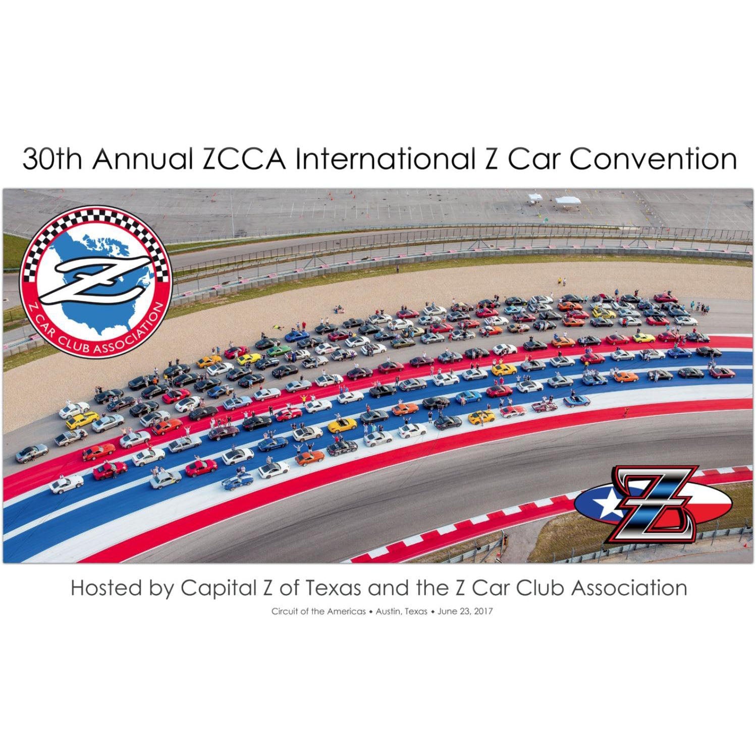 ZCON 2017 "Circuit of the Americas" on-track photo - Austin, TX - 20" x 30" Size - ZSPEC Design LLC - Posters, Prints, & Visual Artwork - lifestyle, poster, Z - zspecdesign.com