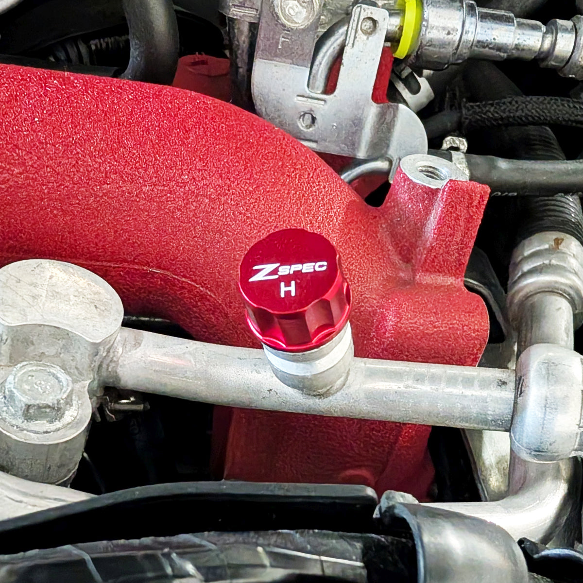 ZSPEC Billet AC Dress Up Caps Set, High & Low, for R-1234YF Systems