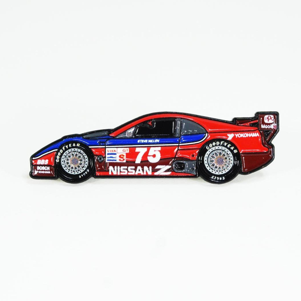 IMSA #75 Nissan Z (300zx Z32) Race Car - Collector Lapel/Hat Pin - ZSPEC Design LLC - Hardware Fasteners - accessory, bob sharp, bsr, lapel, lifestyle, nissan, nissan pin, pin, race car pin, Z - zspecdesign.com