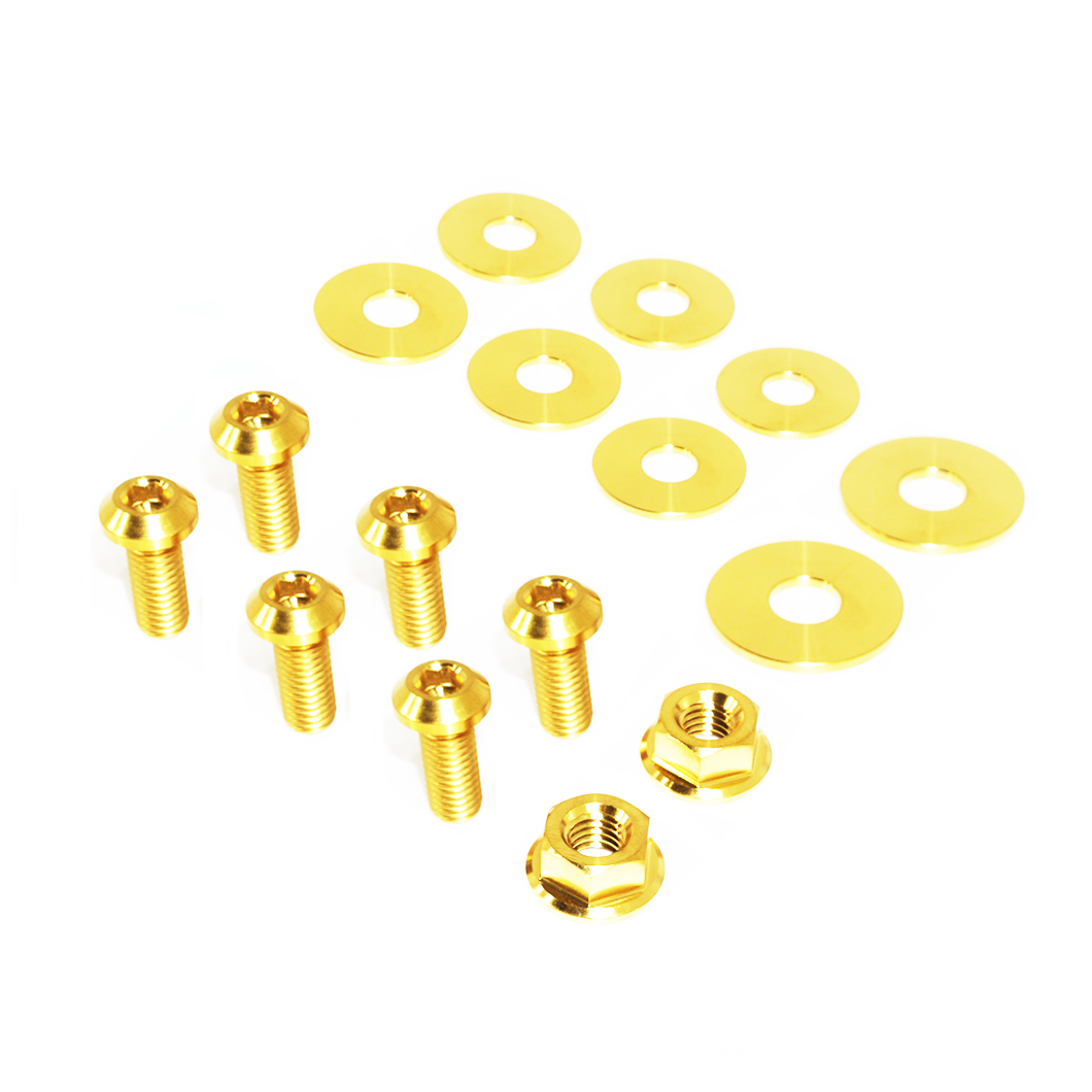 ZSPEC Engine Compartment Brace Hardware, 90-05 Acura NSX NA1/2, Titanium Dress Up Hardware Bolts Washers