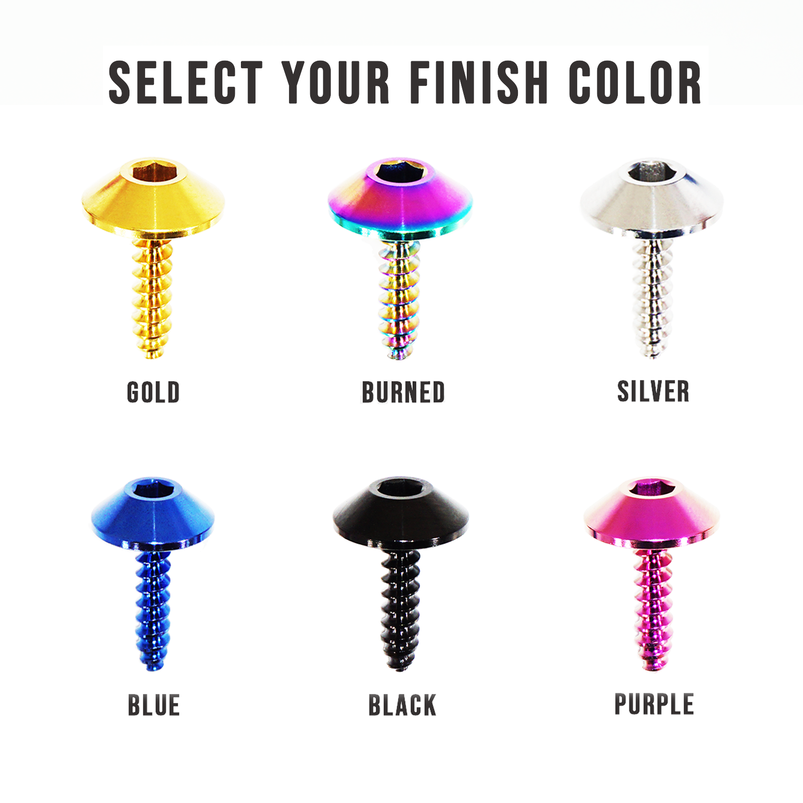 ZSPEC Interior Overhead Trim Fastener for 2018+ Jeep JLU Wrangler, Titanium - Dress Up Bolts Hardware by ZSPEC Design LLC