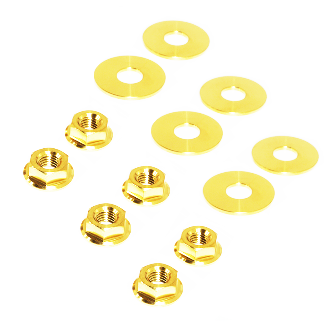 ZSPEC's Hood Catches Hardware Kit for Audi A7 Platform is a 12-piece dress-up hardware kit.