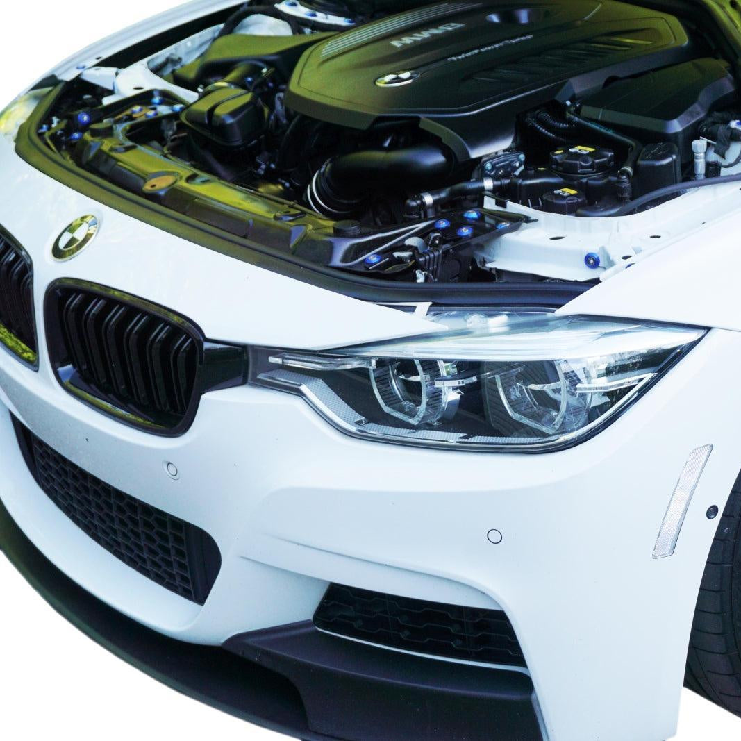 ZSPEC "Stage 2" Dress Up Bolts® Fastener Kit for '14-18 BMW 340i F34 3.0T, Stainless & Billet - ZSPEC Design LLC - Hardware Fasteners - 435i, bmw, F32, Fastener Kit, stage 2 - zspecdesign.com