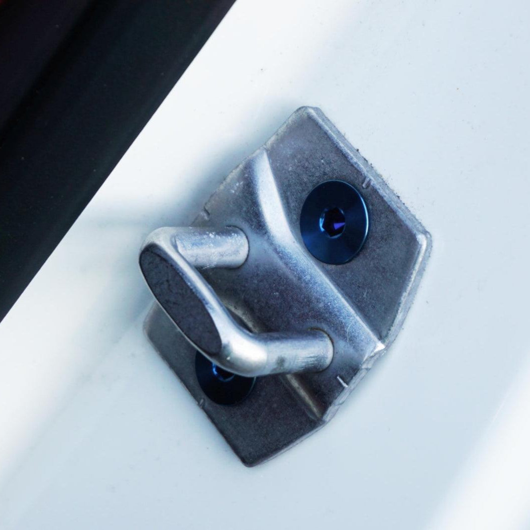 ZSPEC "Door Jams" Dress Up Bolts® Fastener Kit for '14-18 BMW 3-Series Titanium - ZSPEC Design LLC - Hardware Fasteners - 435i, bmw, door jam, F32, Fastener Kit - zspecdesign.com