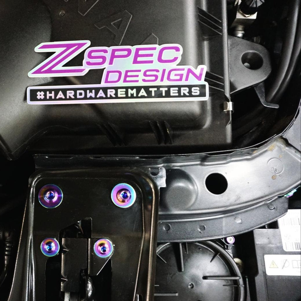 ZSPEC "Stage 2" Dress Up Bolts® Fastener Kit for '14-18 BMW 340i F34 3.0T, Titanium - ZSPEC Design LLC - Hardware Fasteners - 435i, bmw, F32, Fastener Kit, stage 2 - zspecdesign.com