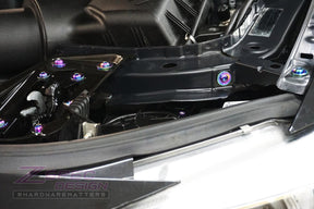 ZSPEC "Stage 2" Dress Up Bolts® Fastener Kit for '14-18 BMW 340i F34 3.0T, Titanium  Grade-5 Hardware Engine Bay Upgrade Performance Car Show Ready Vehicle 