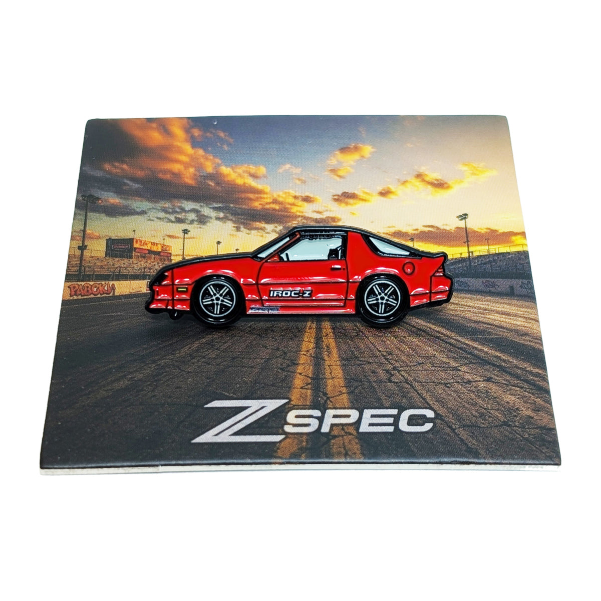 ZSPEC Collector Lapel / Hat Pin - '80's Chevy Camaro IROC-Z - Great for hats, backpacks...for display. Whatever your use, it's a great enthusiast gift.