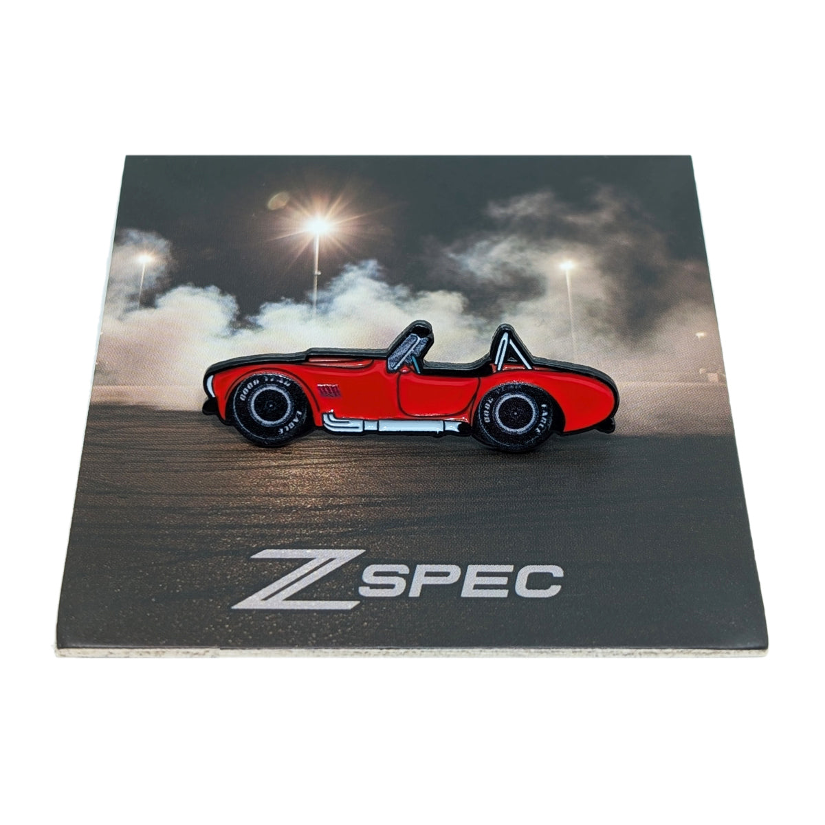 ZSPEC Collector Lapel / Hat Pin - Classic Cobra Muscle Car - Great for hats, backpacks...for display. Whatever your use, it's a great enthusiast gift.