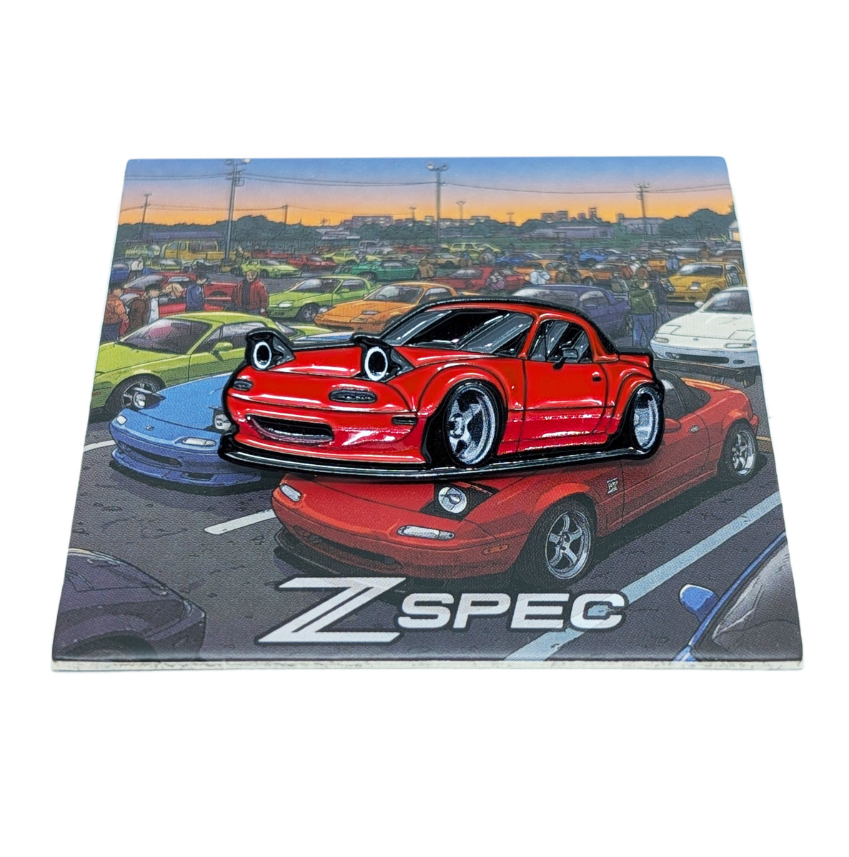 ZSPEC Collector Lapel / Hat Pin - Mazda Miata Car-Show Pin - Great for hats, backpacks...for display. Whatever your use, it's a great enthusiast gift.
