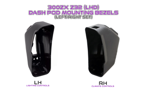 ZSPEC 300zx Z32 Mounting PODs for LHD Climate & Lighting Controls (Pre-Buys Due to Ship Early Feb) - ZSPEC Design LLC - Hardware Fasteners - 300zx, din, double, lhd, nissan, repro, stereo, z32 - zspecdesign.com