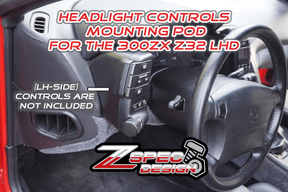 ZSPEC 300zx Z32 Mounting PODs for LHD Climate & Lighting Controls (Pre-Buys Due to Ship Early Feb) - ZSPEC Design LLC - Hardware Fasteners - 300zx, din, double, lhd, nissan, repro, stereo, z32 - zspecdesign.com