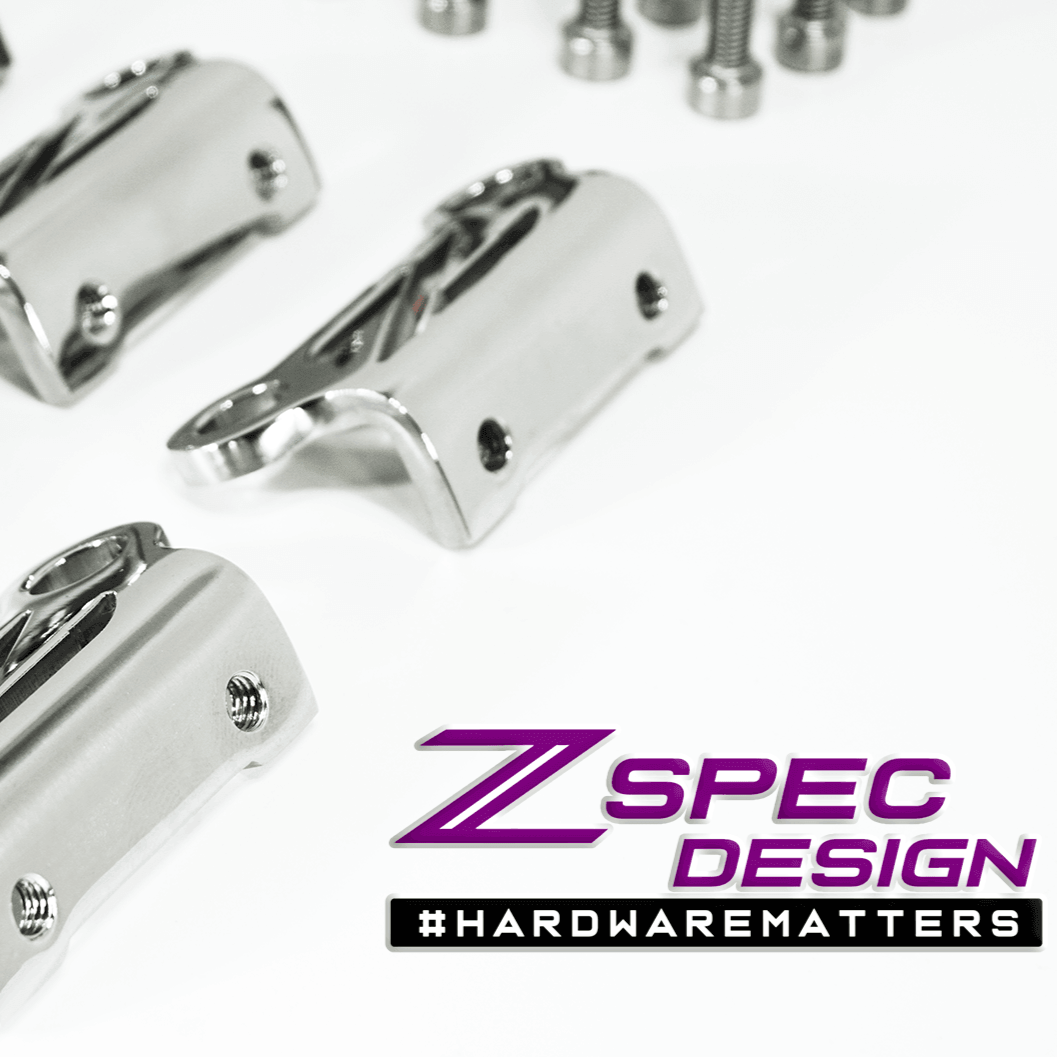 ZSPEC Coil Bracket Kit w/"Z" Cut-Out for Nissan Z32 300zx, Stainless - ZSPEC Design LLC - Hardware Fasteners - 300zx, accessory, bracket kit, coil, nissan, stainless, z32 - zspecdesign.com