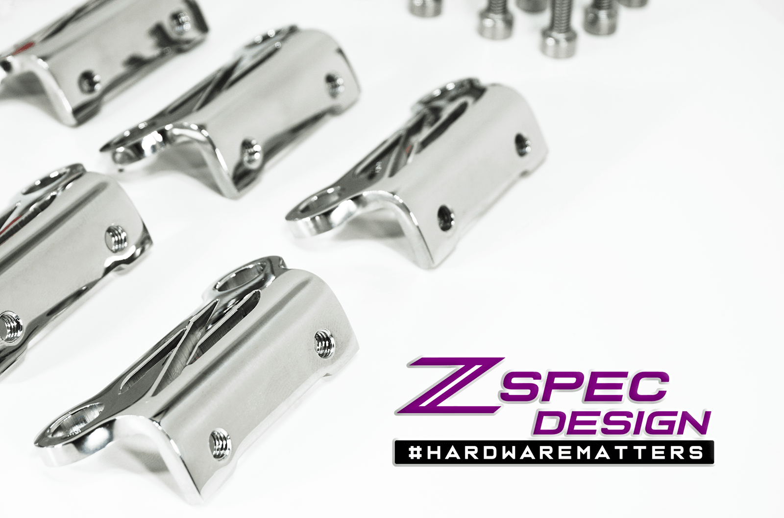 ZSPEC Coil Bracket Kit w/"Z" Cut-Out for Nissan Z32 300zx, Stainless - ZSPEC Design LLC - Hardware Fasteners - 300zx, accessory, bracket kit, coil, nissan, stainless, z32 - zspecdesign.com