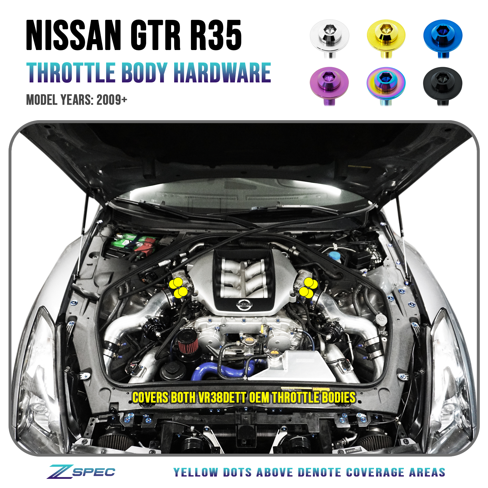 ZSPEC Front Struts Fastener Kit for '20+ Toyota Supra MKV GR A90, Grade-5 Titanium - ZSPEC Design LLC - Hardware Fasteners - a90, Fastener Kit, gr, mkv, supra, toyota - zspecdesign.com