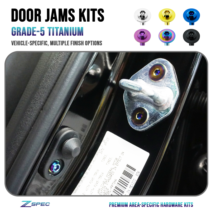 ZSPEC Door Jams Hardware Kits - Titanium Grade-5 Fasteners - ZSPEC Design 