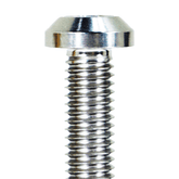 ZSPEC Body Kit Fastener, Titanium Angled-Head Style M6x25mm w/ WELL Nut, per Each