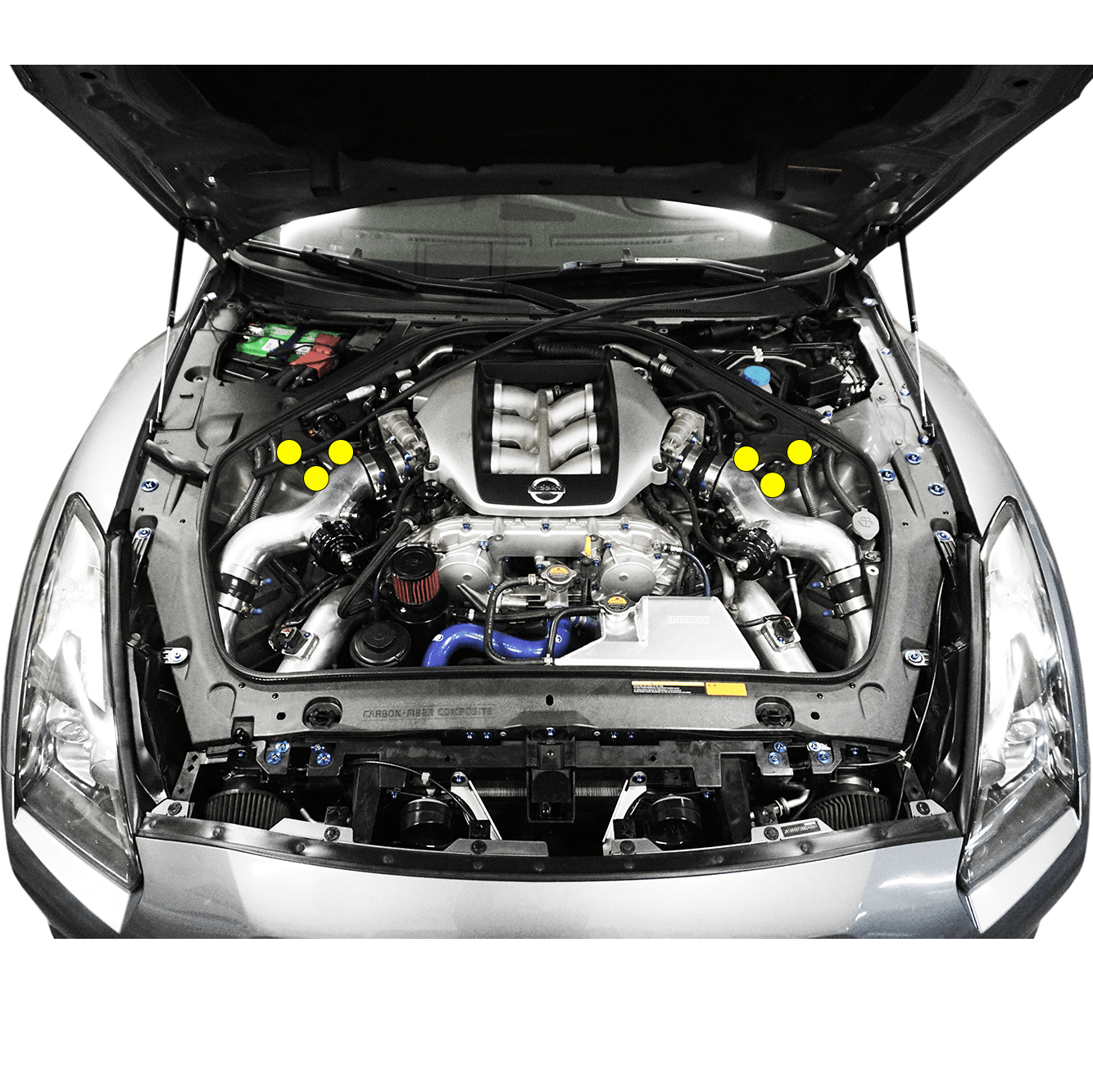 Front Shock Tower Nuts fits Nissan Skyline GT-R/GTR R35, Titanium GR5 - ZSPEC Design LLC - Hardware Fasteners - gt-r, gtr, nissan, nuts, r35, shock, skyline - zspecdesign.com