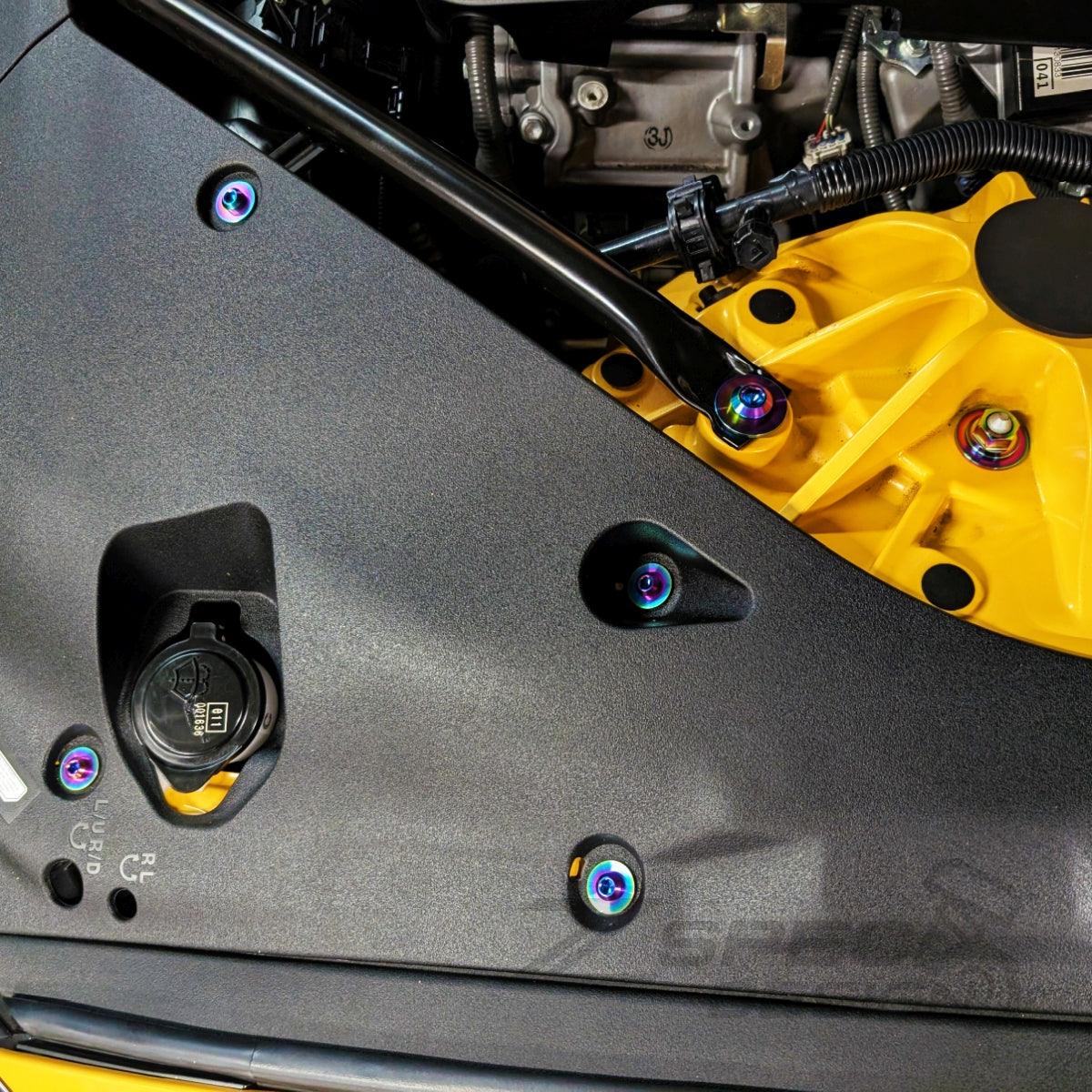 ZSPEC Plastic Clips Hardware Kit for Lexus LC 500, Titanium w/ Well Nuts

Grade-5 Titanium (40-45% weight-savings, non-corrosive) 

Engines: 2UR-GSE