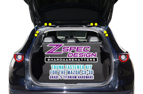 ZSPEC "Stage 3" Dress Up Bolts® Fastener Kit for Mazda Miata CX-30 Titanium Hardware  Grade-5 GR5 Hardware Fasteners & Finish Washers, Bagged & Labeled Sport Compact Car Auto by Area ZSPEC Design