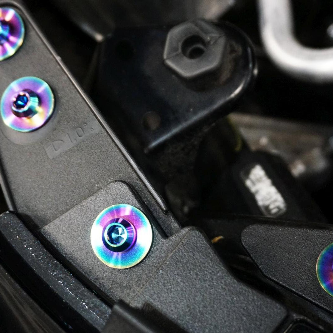 ZSPEC "Stage 3" Dress Up Bolts® Fastener Kit for the '20-24 Mazda CX-30, Titanium - ZSPEC Design LLC - Hardware Fasteners - cx-30, Fastener Kit, mazda, stage 3 - zspecdesign.com